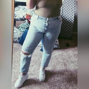 Abercrombie & Fitch Light Blue Boyfriend Jeans